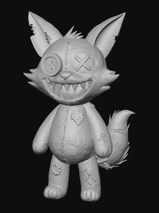 3D model for Stitched Fox, #Halloween2025#
