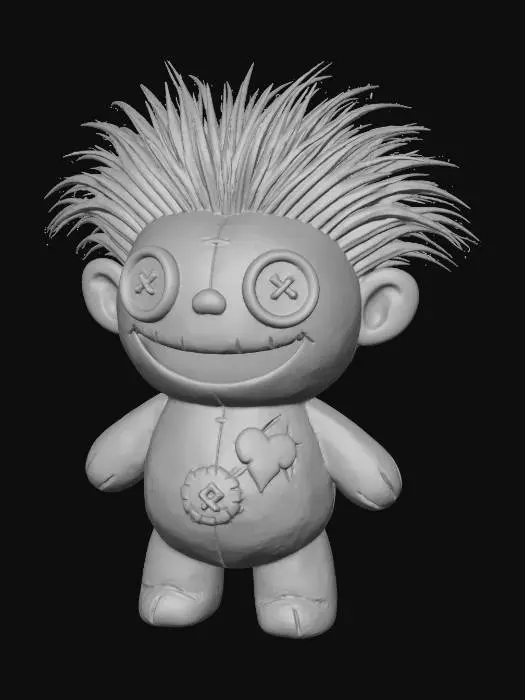 3D model for Patchy Troll Doll, #Halloween2025#