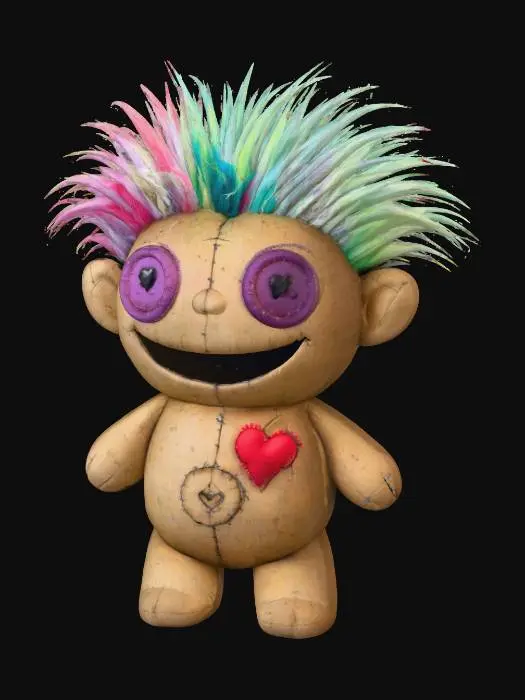 3D model for Patchy Troll Doll, #Halloween2025#