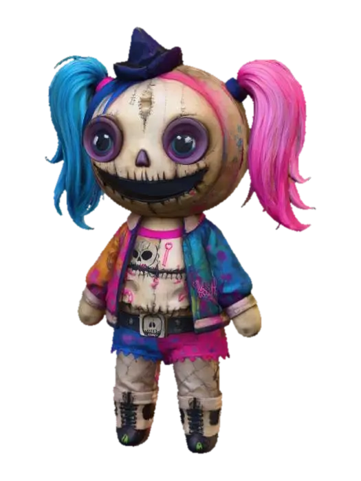 Lil Monster Doll 由 Bugzi 创建 — 使用 Meshy AI 3D 生成器制作,免费下载 FBX OBJ GLB STL