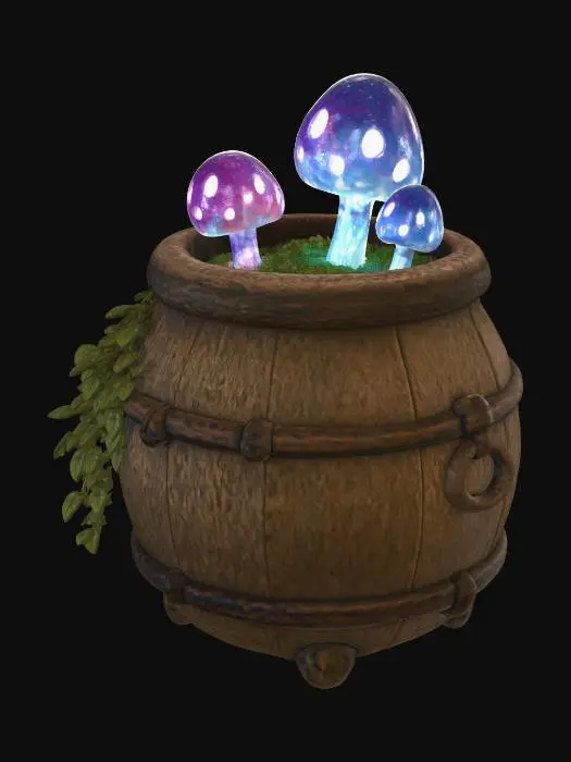 3D model for Glowing Mushroom Barrel