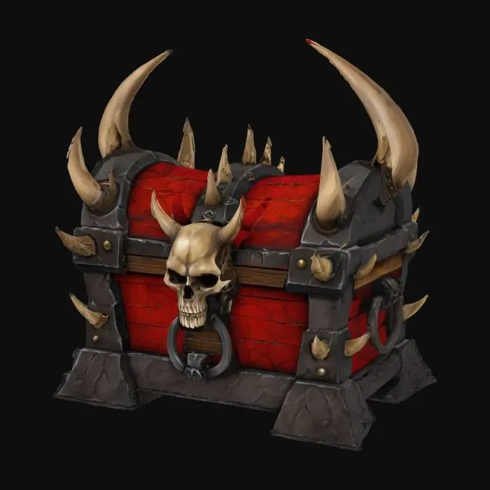 3D model for Orcish Chest, #SketchTo3D#