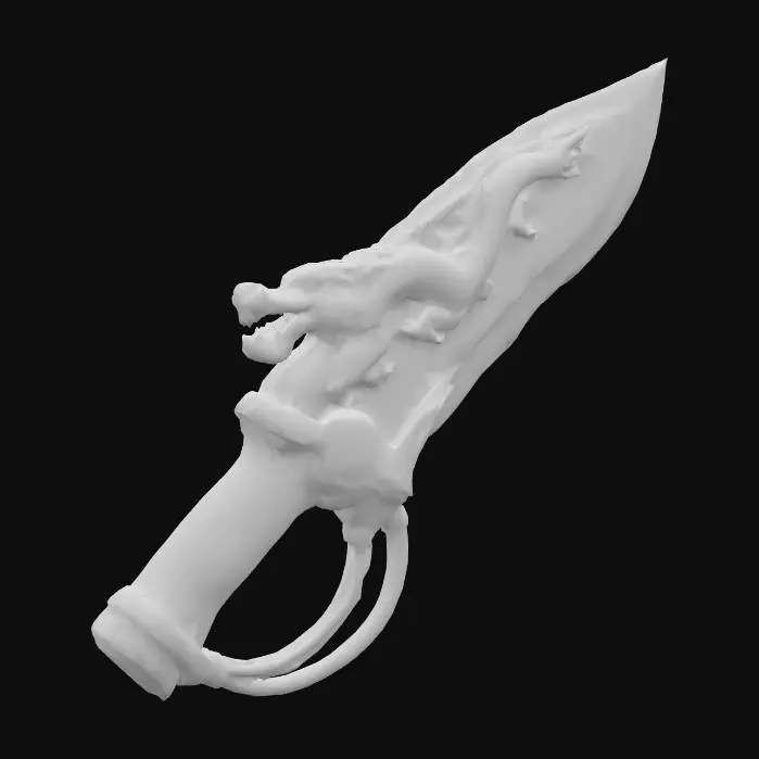 3D model for #PBR# - Jade Spine of the Sovereign