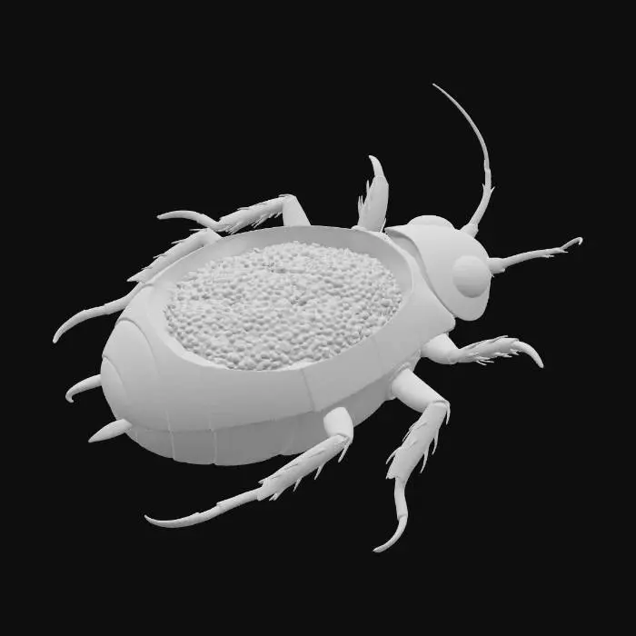 3D model for Charred Roach Gutshell Delight, #food#