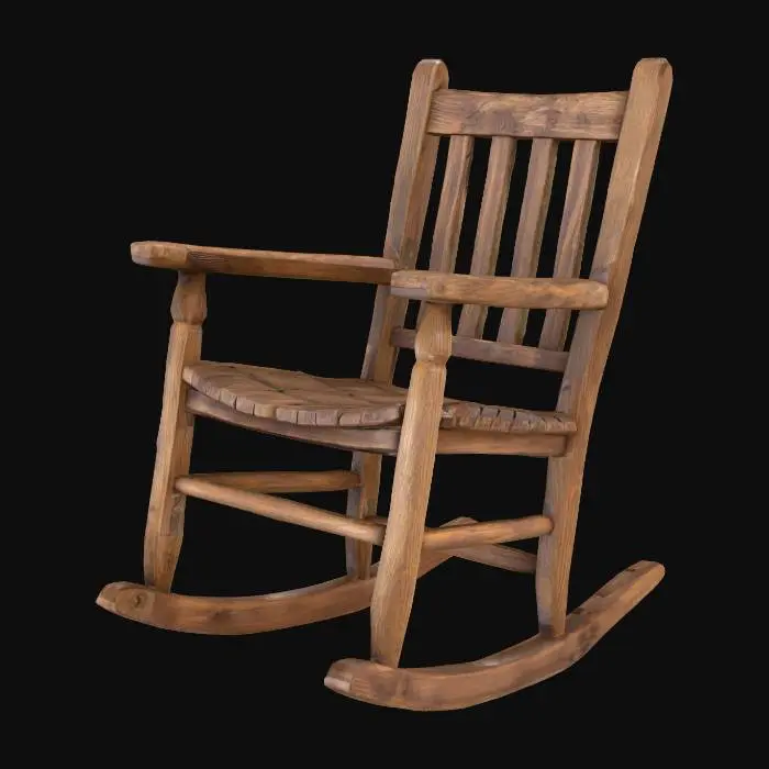 3D model for Old Rocking Chair, #Halloween2025#