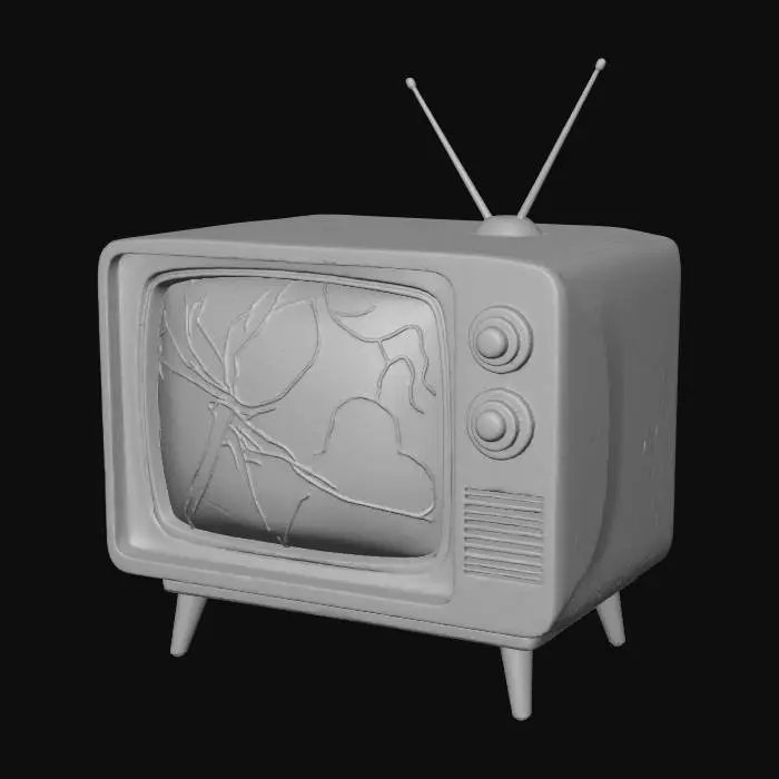 3D model for Retro TV, #Halloween2025#