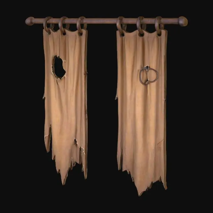 3D model for Tattered Curtains, #Halloween2025#
