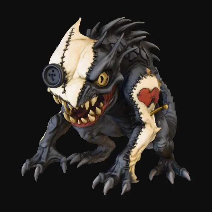 3D model for Stitchling Beast, #Halloween2025#