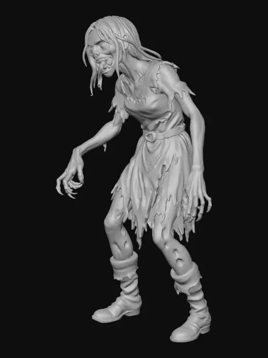 3D model for Zombie Wanderer