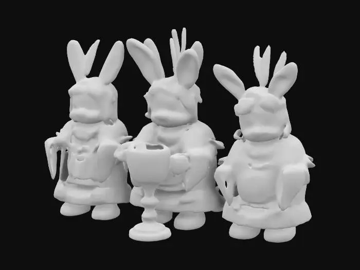 3D model for In Mexica mythology, the Centzon Tōtōchtin (Nahuatl pronunciation: [sent͡son toːˈtoːt͡ʃtin] "four-hundred rabbits"; also Centzontōtōchtin) are a group of divine rabbits who meet for frequent drunken parties. They include Tepoztecatl, Texcatzonatl, Colhuatzincatl, Macuiltochtli ("five-rabbit"), and Ometochtli ("two-rabbit"). Their parents are Patecatl and Mayahuel and they may be brothers of Ixtlilton.