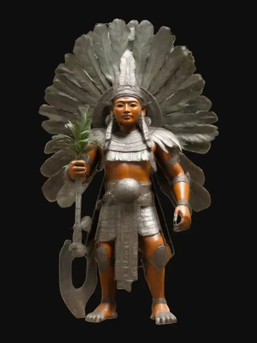 3D model for Xīpe Totēuc, god of agriculture, fertility, seasons, metalsmiths, and disease, and the lord of the East. Xipe-Totec, once again, was the lord of the East, and Quetzalcōātl was the ruler of the West, but sometimes, they were the other way round and Xipe-Totec was the lord of the West. (Red Tezcatlipoca)