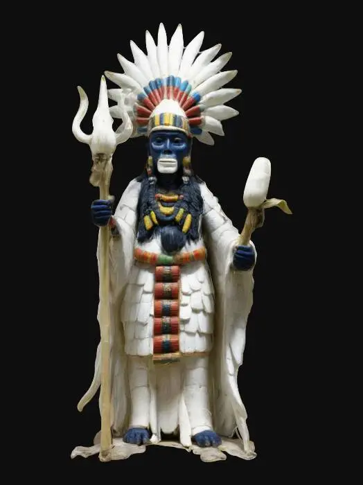 3D model for Iztacuhca-Cinteotl, god of the white maize.