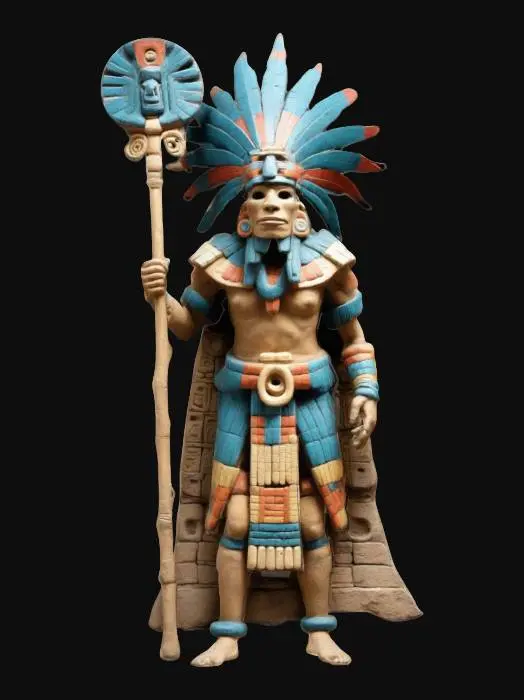 3D model for Yacatecuhtli, god of commerce and bartering and patron god of commerce and travellers, especially business travellers.