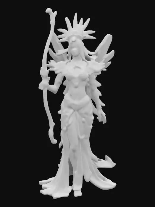3D model for Citlalmiquiztli, goddess of Sagittarius and Corona Australis.