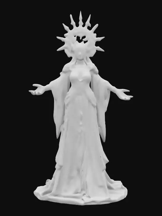 3D model for Citlalicue, goddess of female stars in the Milky Way.