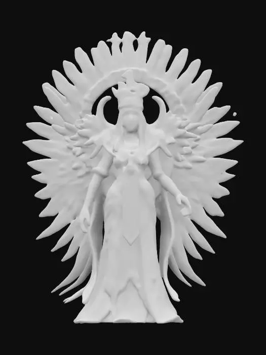 3D model for Citlalicue, goddess of female stars in the Milky Way.