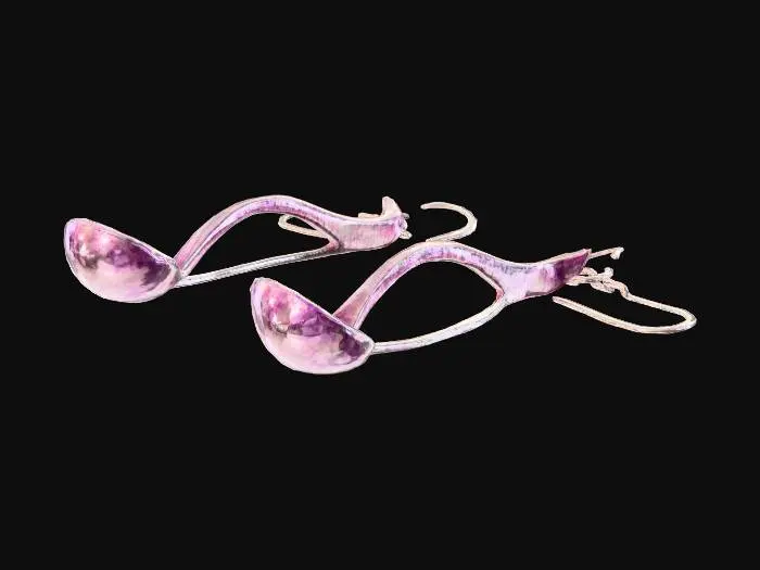 3D model for Silver Spoon Earrings