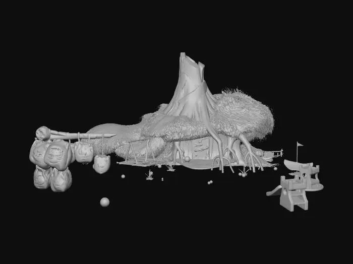 3D model for Shreks Swamp