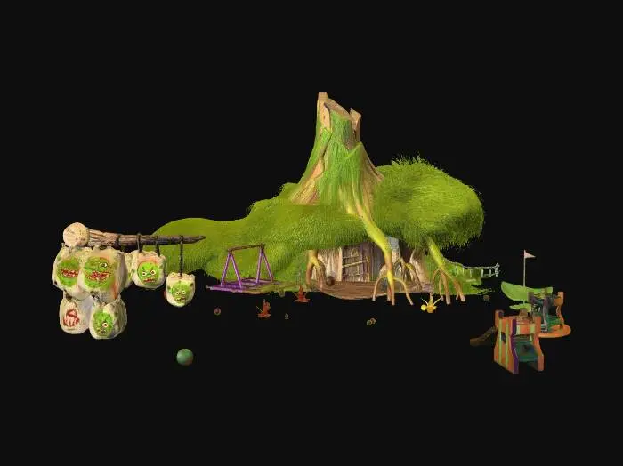 3D model for Shreks Swamp