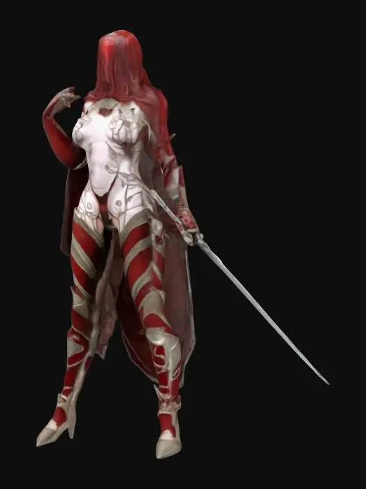 3D model for Veiled Warrior