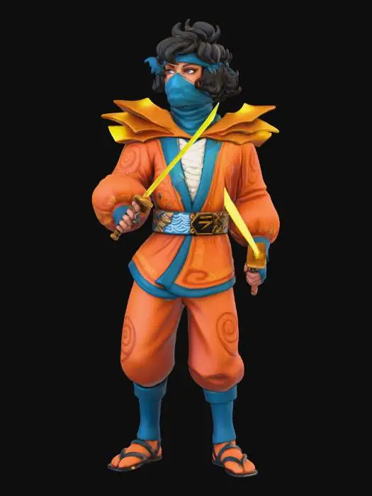 3D model for Warrior of Light