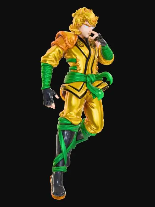 3D model for Golden Aura Warrior