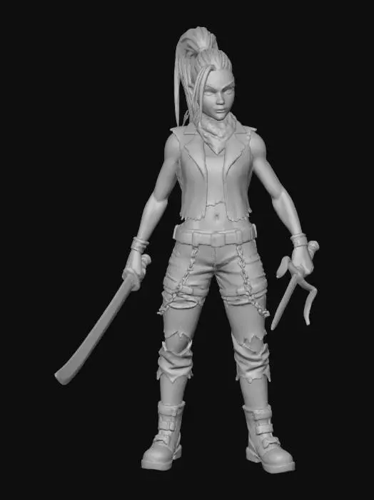 3D model for Warrior of Shadows