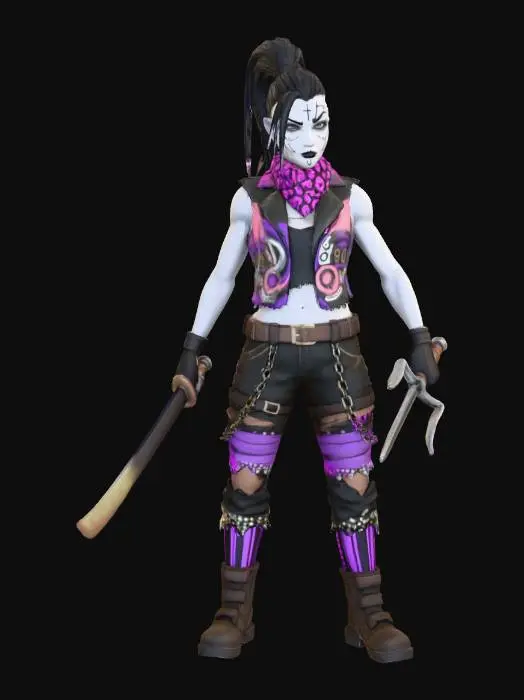 3D model for Warrior of Shadows