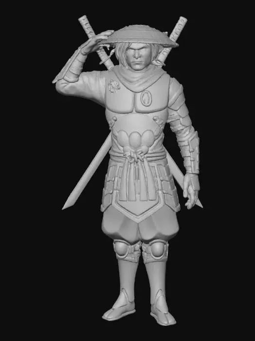 3D model for Samurai Wanderer