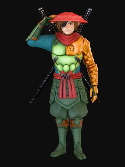 3D model for Samurai Wanderer