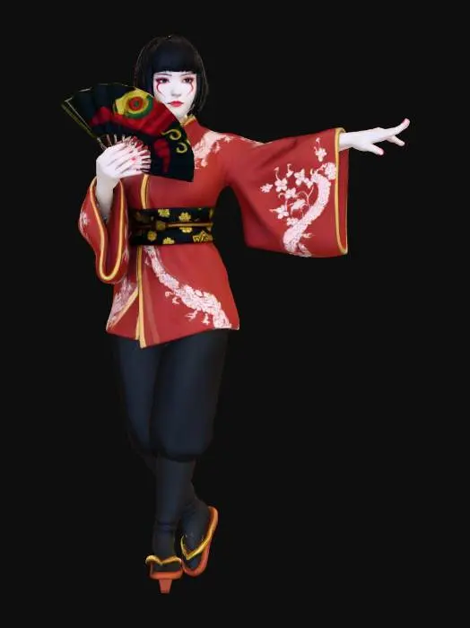 3D model for Geisha's Dance