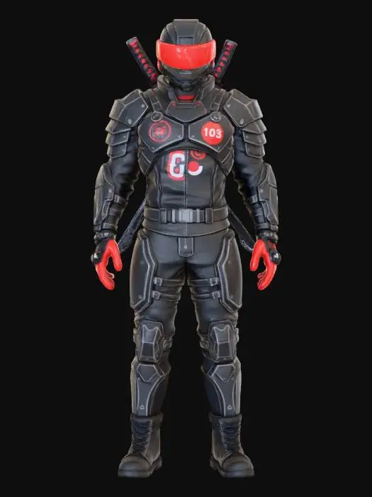3D model for Cyber Ninja Warrior