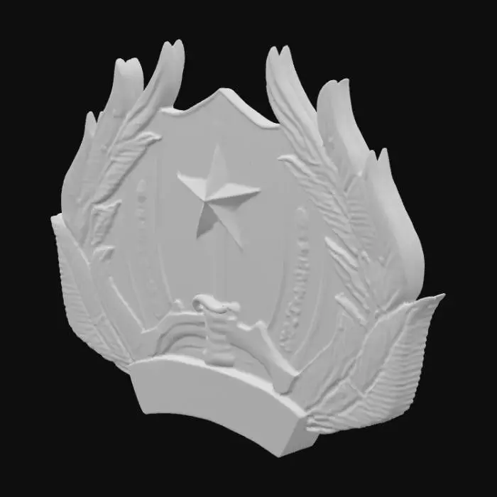 3D model for Vietnam Security Emblem