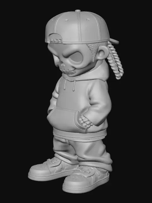 3D model for Skully Streetwear Icon puppet toy character