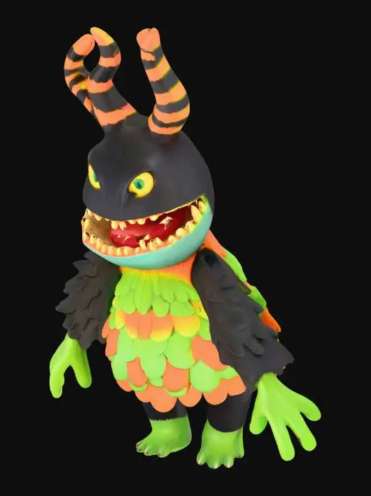 3D model for Colorful Monster Toy