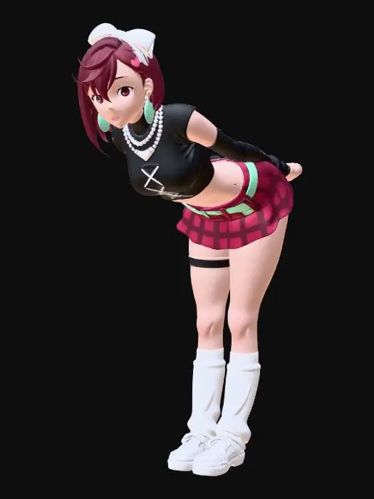 3D model for Plaid Bow Pose