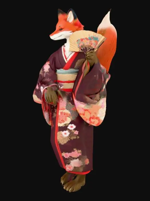 3D model for Kitsune Elegance