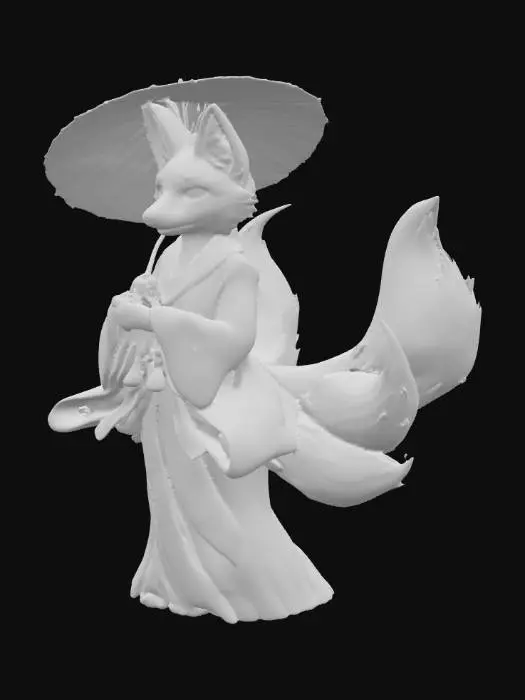 3D model for Kitsune Blossom