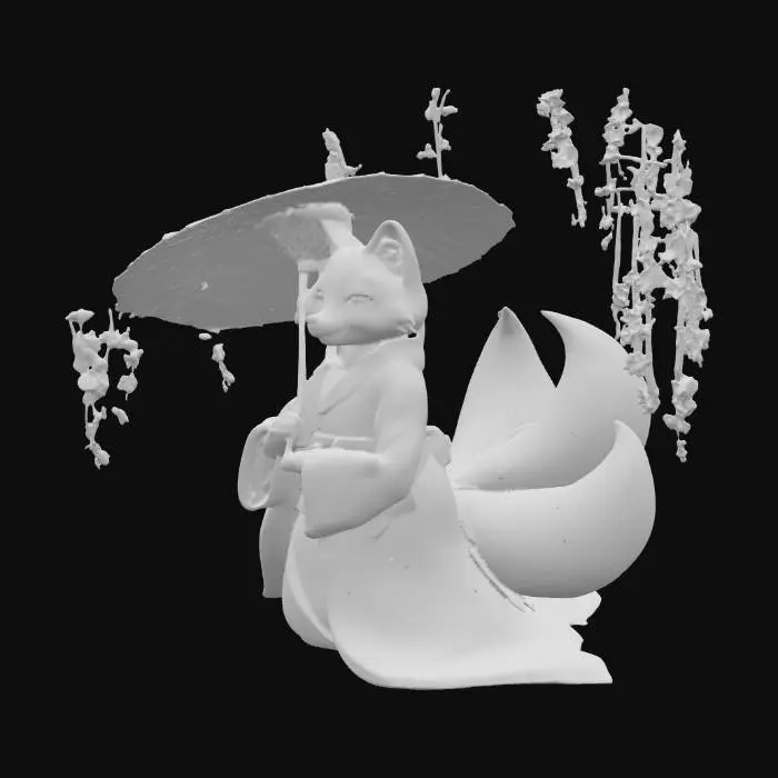 3D model for Kitsune Under Sakura