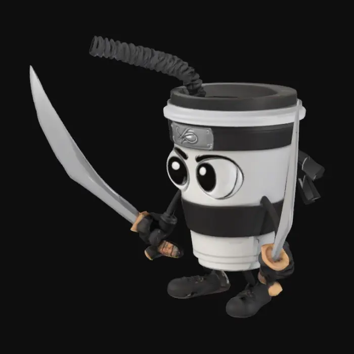 3D model for cappuccino assasino, #SketchTo3D#