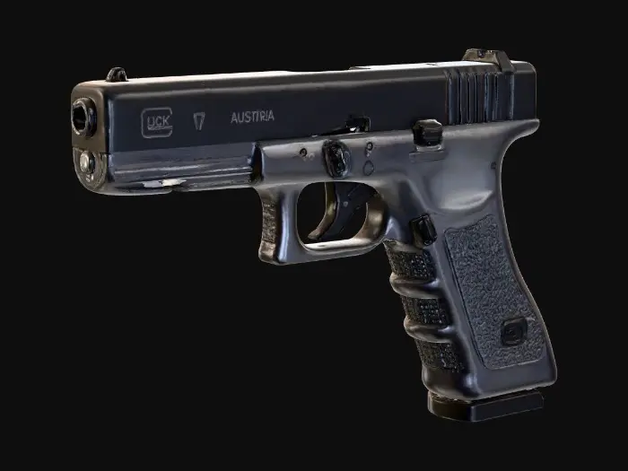 3D model for Handgun Side View