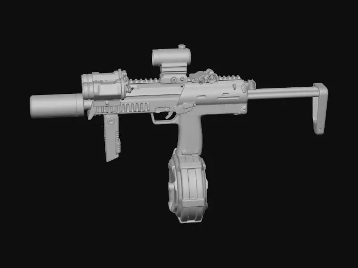 3D model for Tactical Submachine Gun