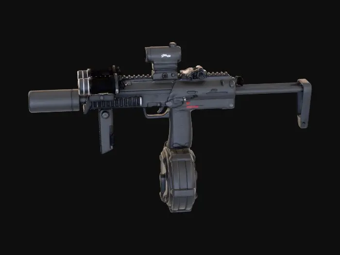 3D model for Tactical Submachine Gun