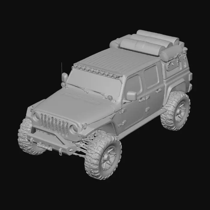 3D model for Jeep gladiator