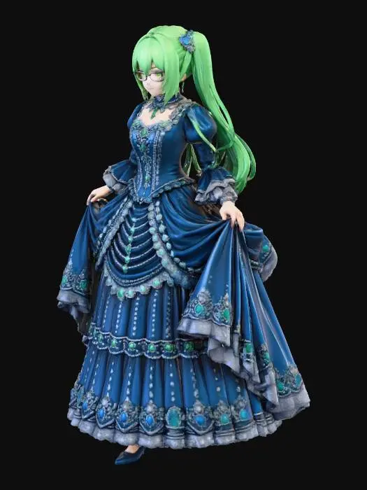 3D model for Emerald Elegance