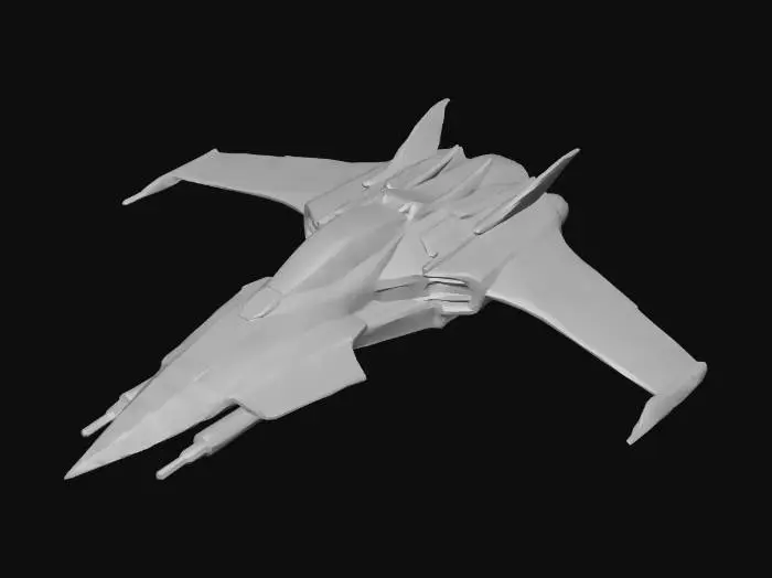 3D model for Obsidian Starfighter