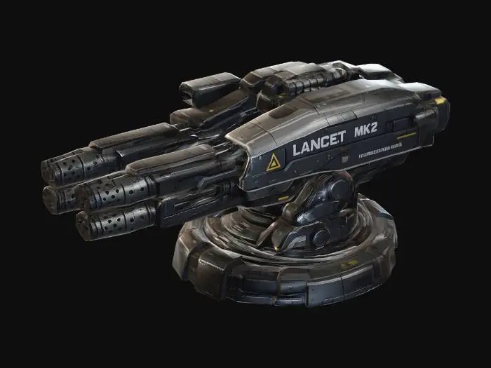 3D model for Lancet MK2 Turret
