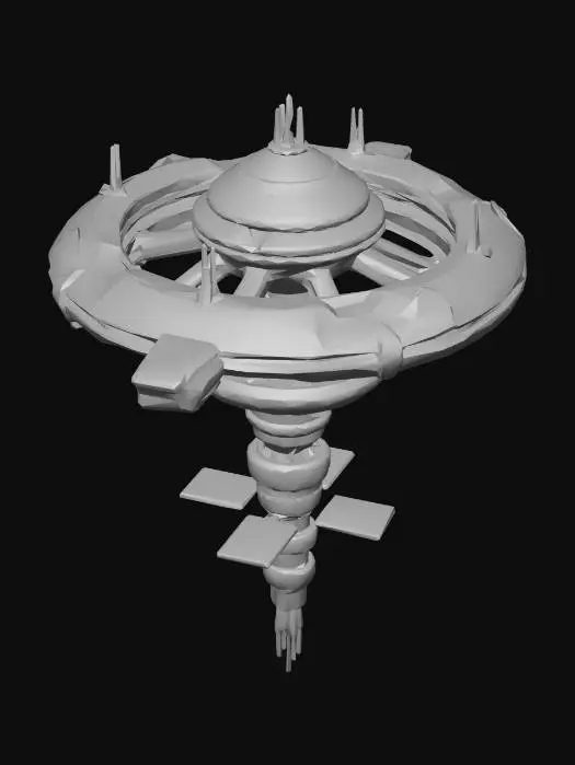 3D model for xenophile station