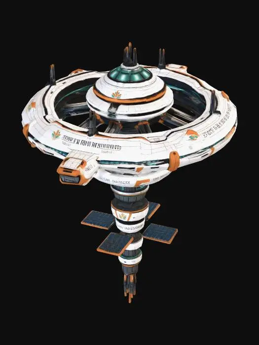 3D model for xenophile station