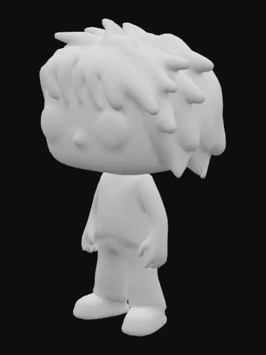 3D model for Green-Haired Funko Figure